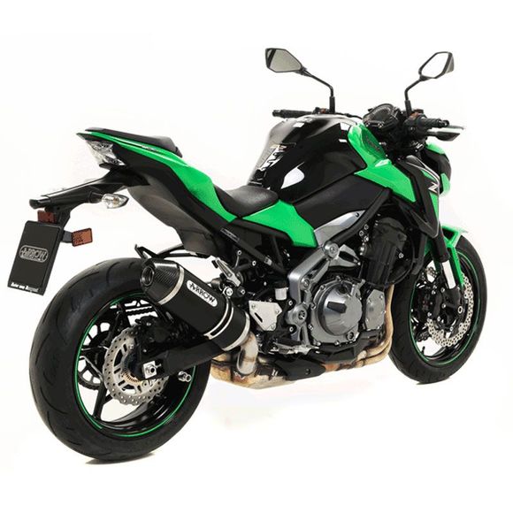 Silencieux Arrow Alu Dark Race-tech embout carboneRef : 71856AKN