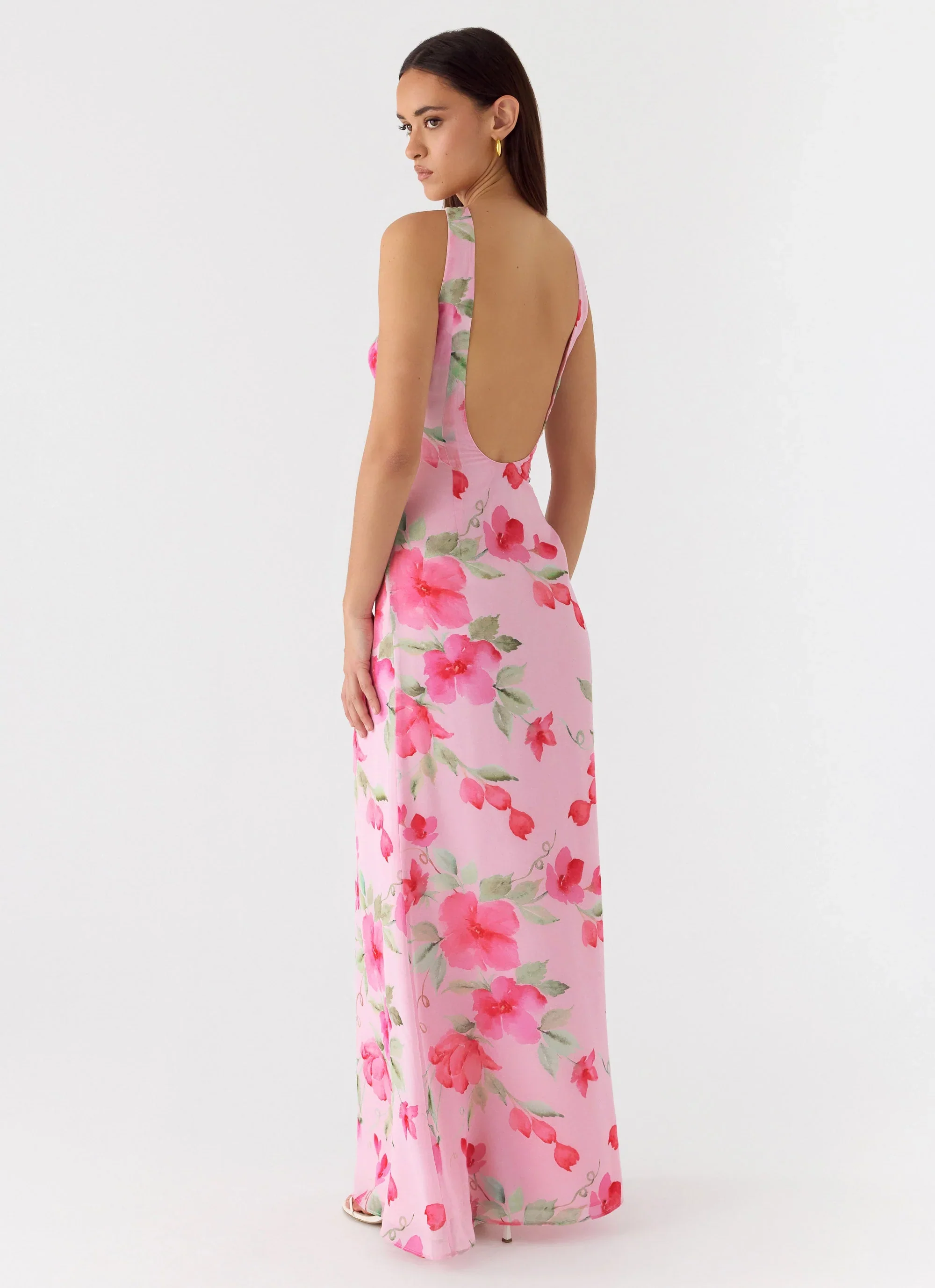 Serafim Chiffon Maxi Dress - Petal Soleil