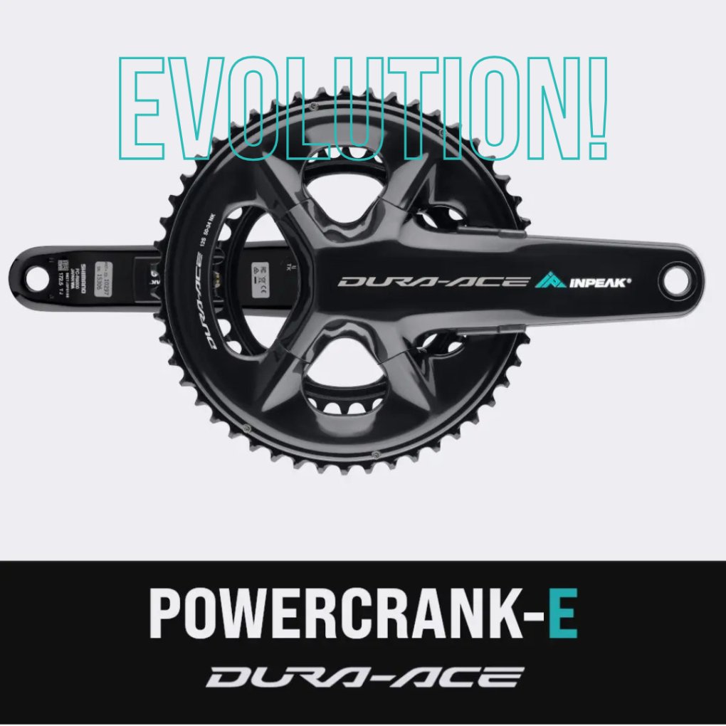 INPEAK Powercrank-E TWiN2 EVO Powermeter Crankset - Shimano Dura-Ace FC-R9200 - 50/34