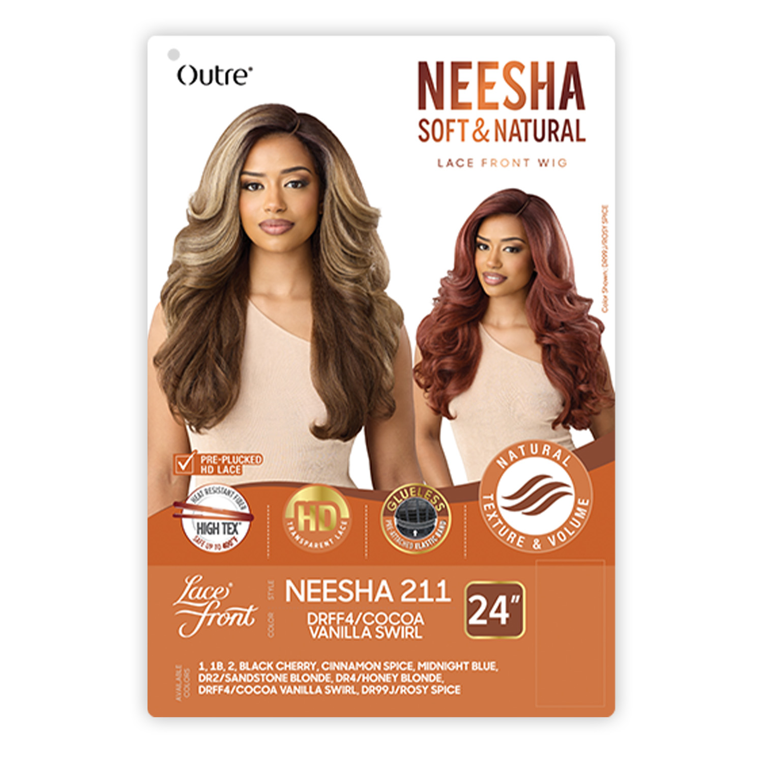 Outre HD Lace Front Wig Soft N Natural Neesha 211