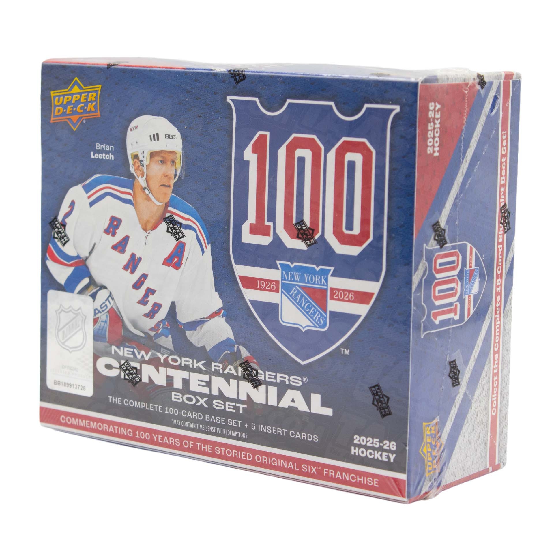2025/26 Upper Deck New York Rangers 100 Years Centennial Hockey Box Set