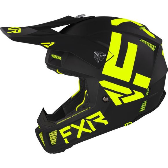 Casque cross FXR CLUTCH CX BLACK/HI VIS 2022 - Noir / JauneRef : FXR0276