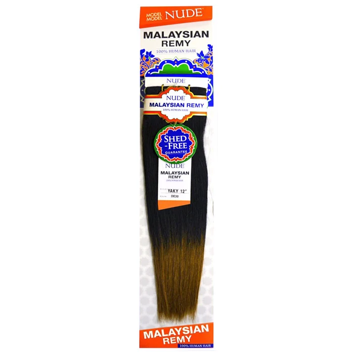 Model Model Nude Malaysian Remy 100% Human Hair Weaves - YAKY 12