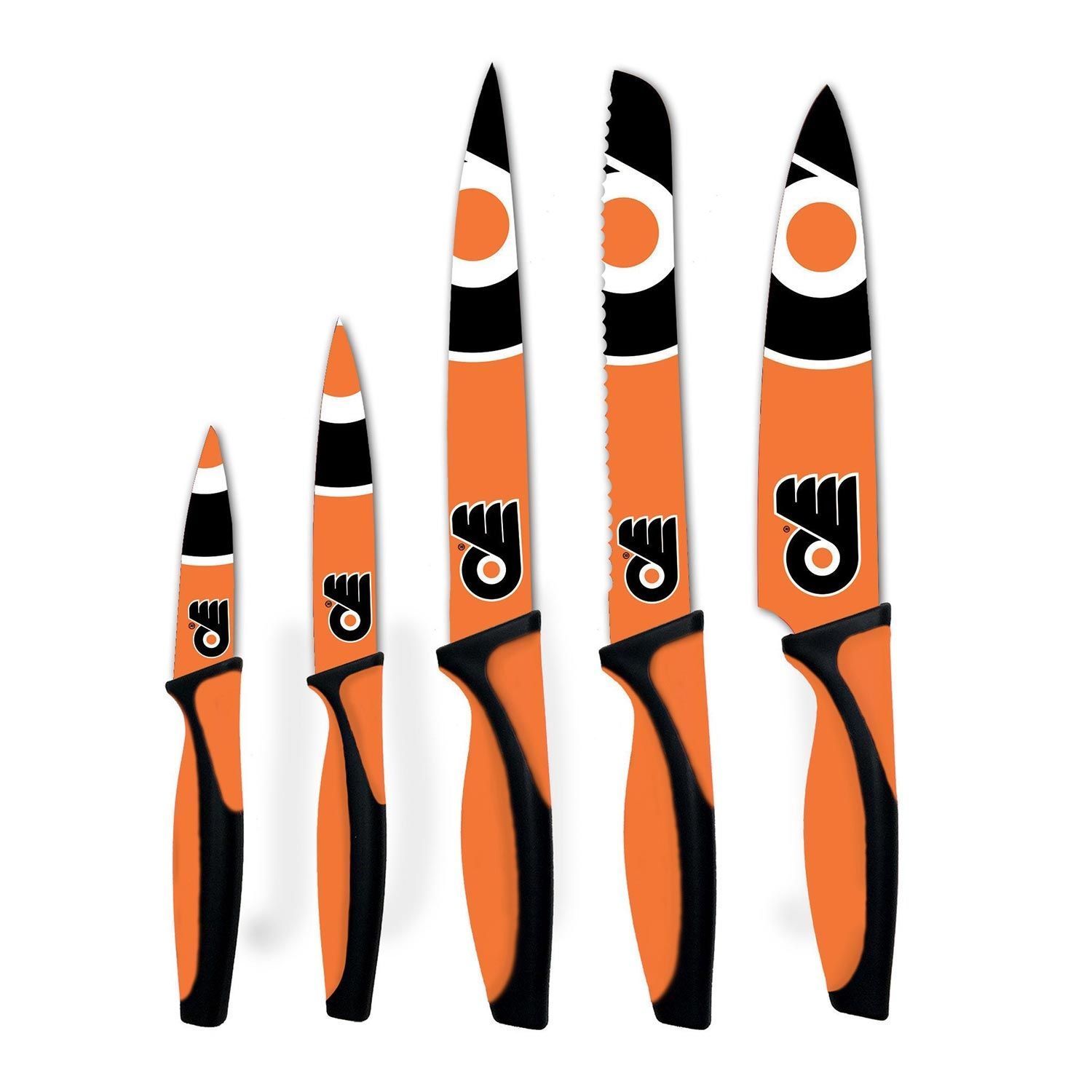Philadelphia Flyers NHL 5-Piece Kitchen Knife Set