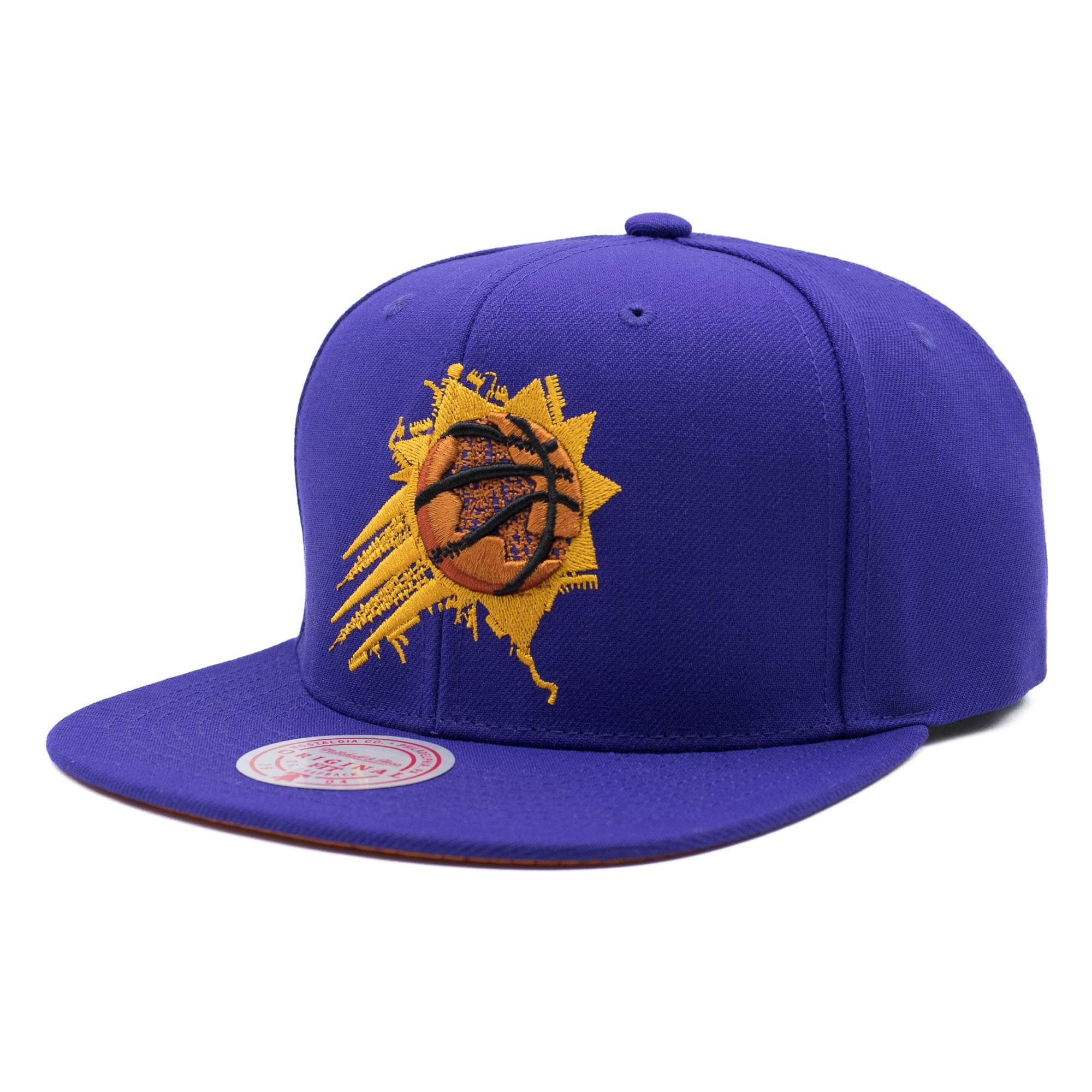 Phoenix Suns Embroidery Glitch Mitchell & Ness Snapback NBA Cap Purple