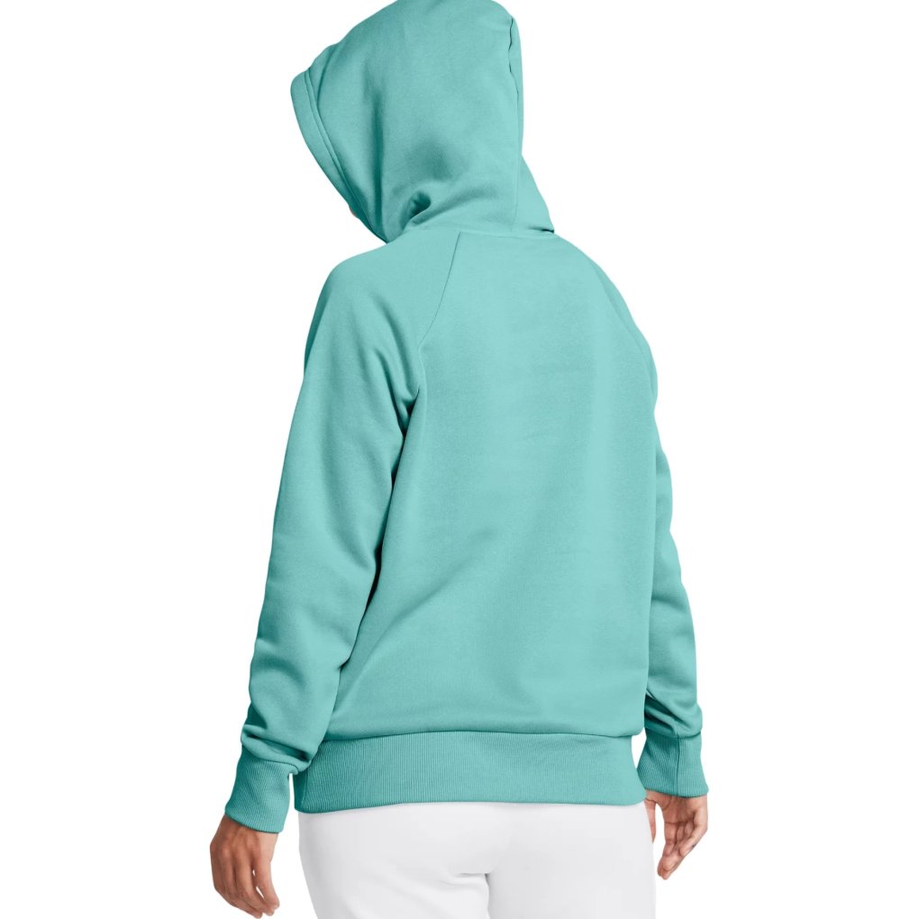 Under Armour UA Rival Fleece Hoodie Women - Radial Turquoise/White
