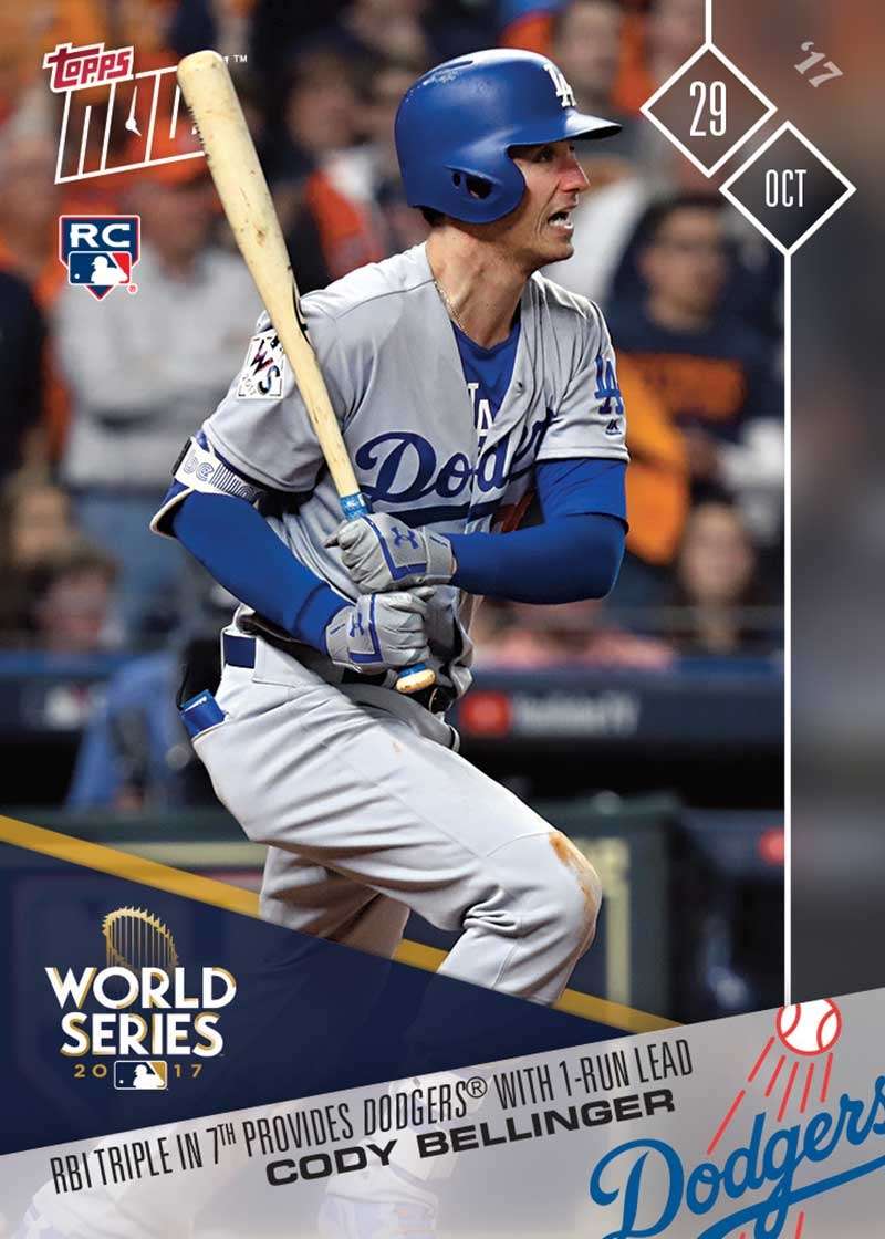 Cody Bellinger - 10/30/2017 TOPPS NOW® CARD 843 - Print Run: 1369