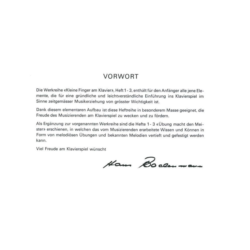 Edition Melodie Kleine Finger am Klavier 1 – Thomann Ireland