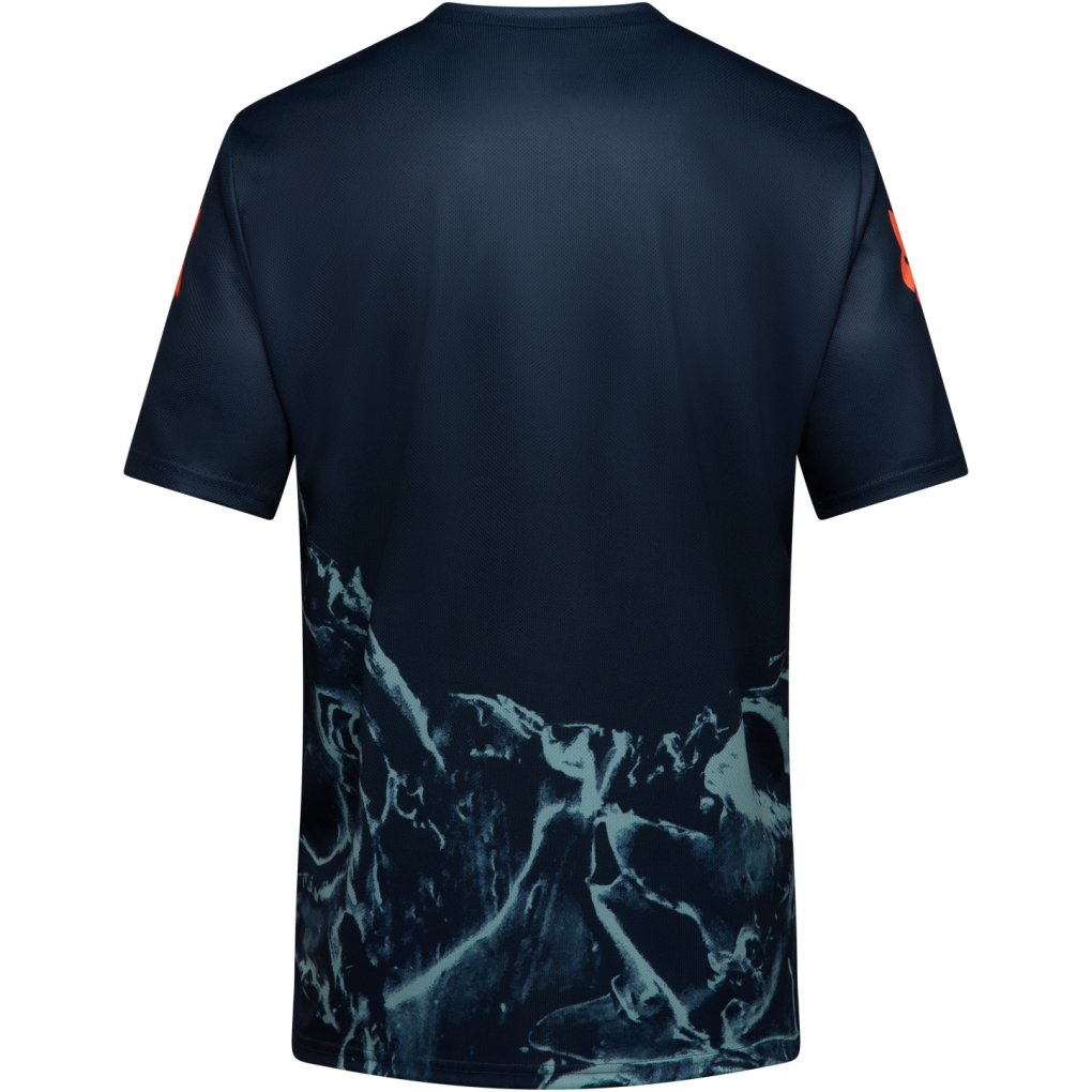 FOX Ranger Fox Head Shortsleeve MTB Jersey Youth - Image Print - arctic blue