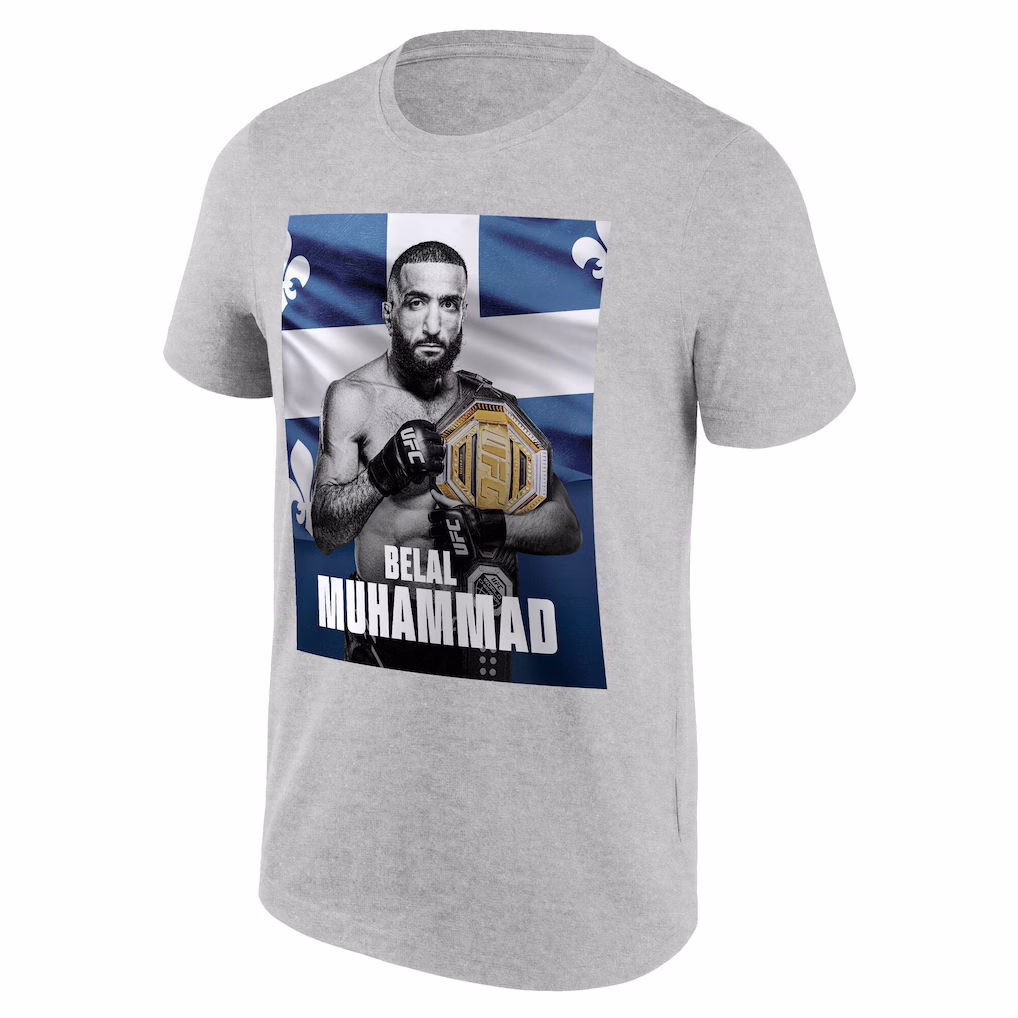 UFC 315 Belal Muhammad T-Shirt - Sports Grey - Mens