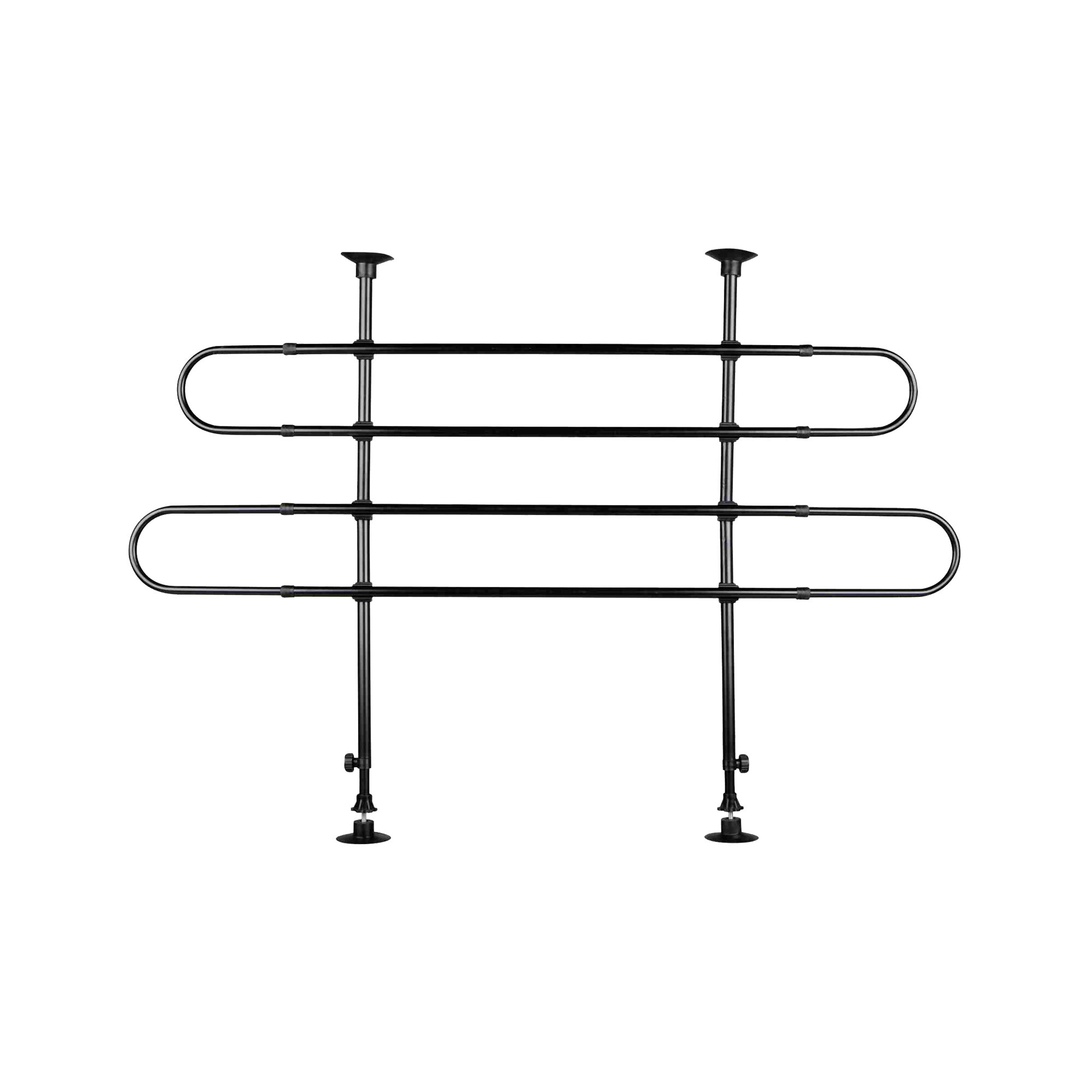 Trixie Curved Car Barrier - Black - 85-140 x 75-110 cm