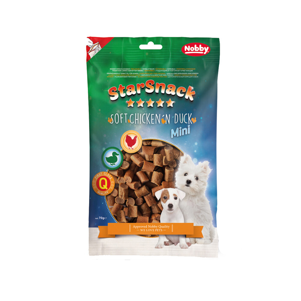 Nobby Starsnack Mini Chicken 'n Duck - 70 grr- 70 g