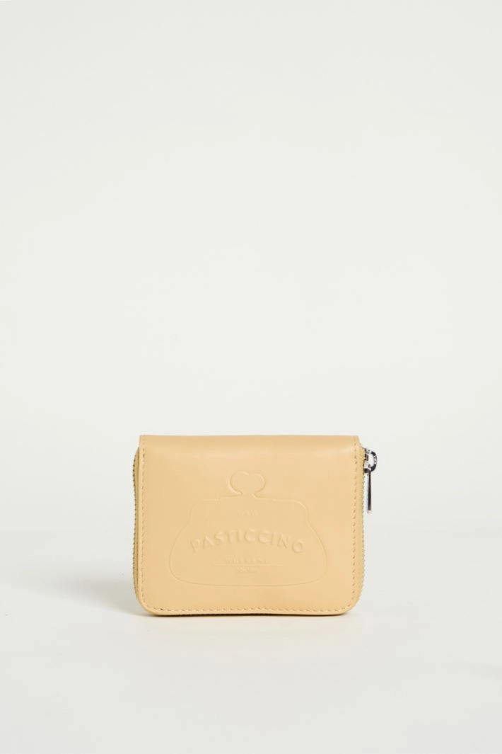 Leather wallet - YELLOW