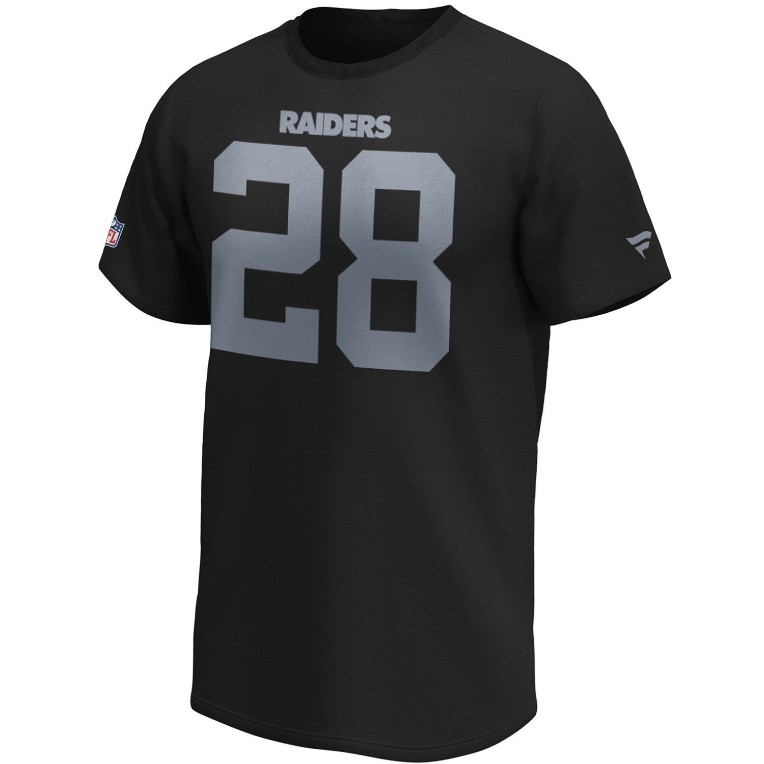 Josh Jacobs #28 Las Vegas Raiders Fanatics Player NFL T-Shirt Black