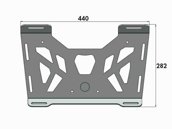 Porte Bagage Hepco & Becker D'extension - anthraciteBMW 1250 R 1250 GS ABS (0J91) - 2019 - 2023Ref : HBE06554A / 8006514 00 05