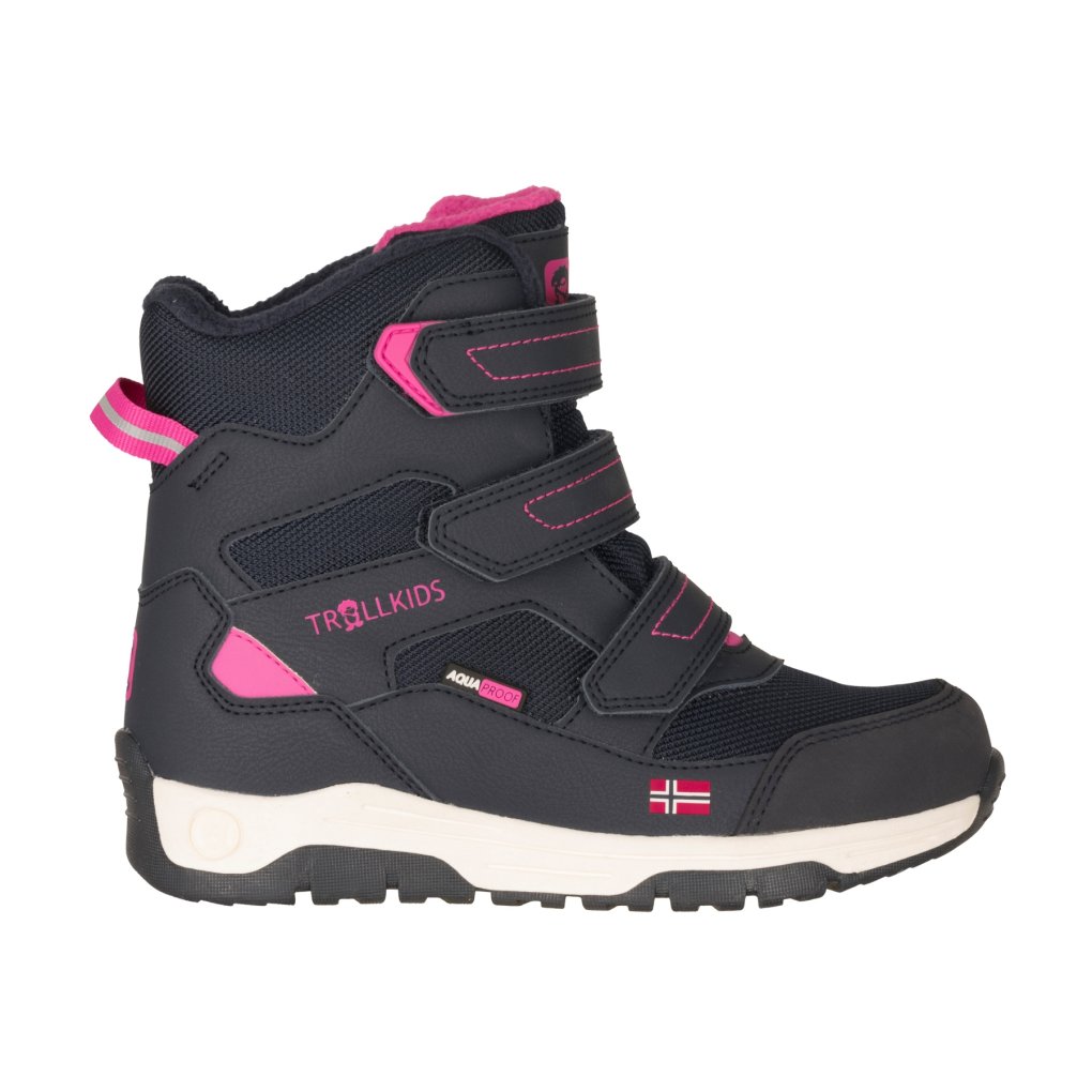 Trollkids Lofoten XTS Winter Boots Kids - Navy/Magenta