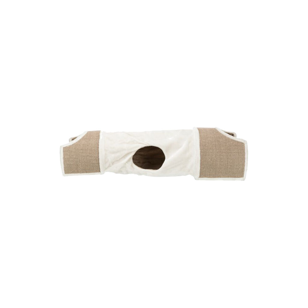 Trixie - Cat Scratching Tunnel - Plush/Sisal - 110 × 30 × 38 cm