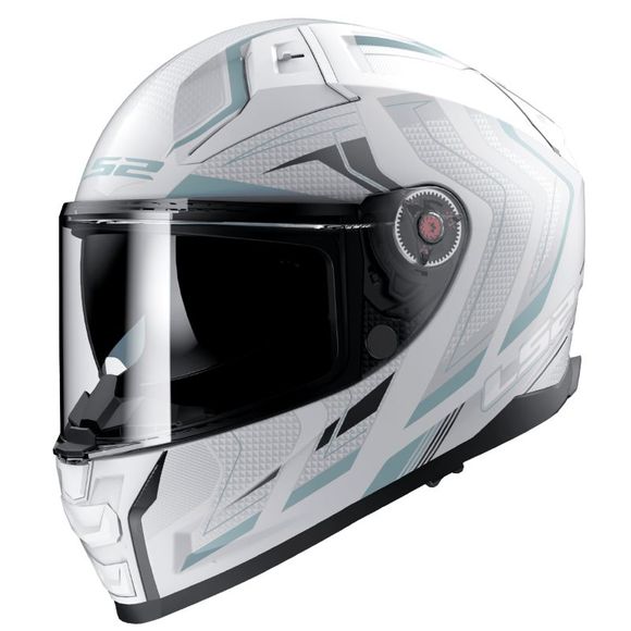 Casque intégral LS2 FF811 - VECTOR II - ALIZER - Blanc / GrisRef : LS0852