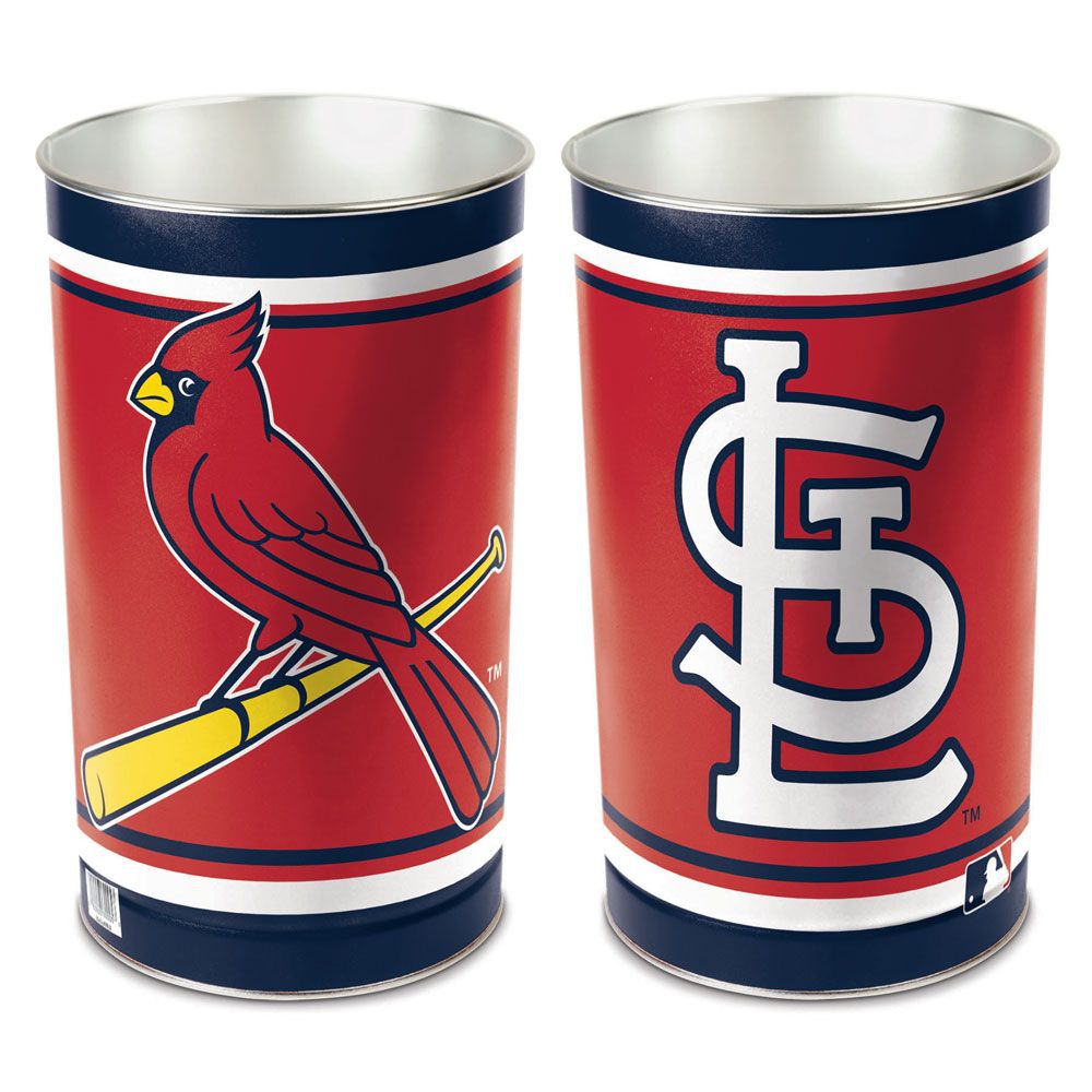 St. Louis Cardinals MLB Metal Wastebasket