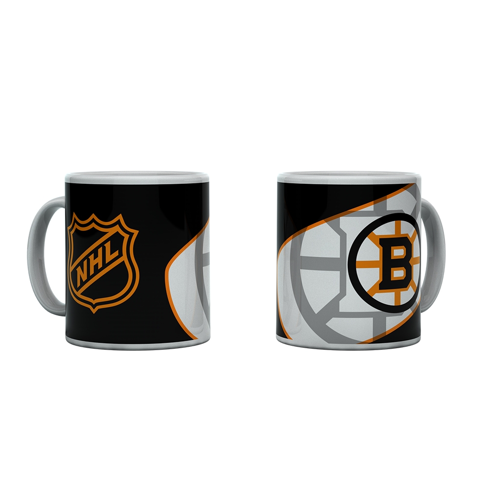 Boston Bruins Shadow Logo & Shield NHL Mug (330 ml)