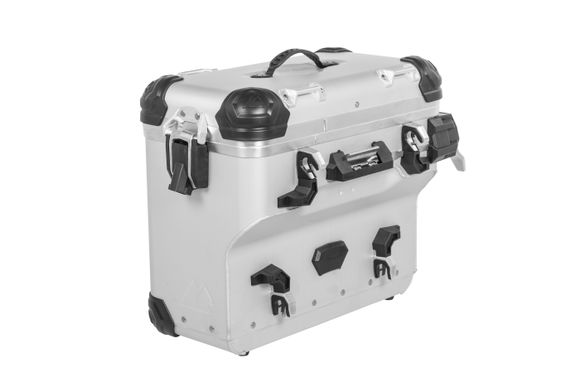 Touratech ZEGA Evo X Suitcase With offset 38L - Gray anodized UniversalRef: Trt00921A / 01-050-6046-0