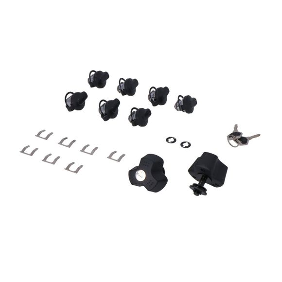 SW-MOTECH anti-theft kit of 7 TRAX locks + 2 EVO Universal anti-theft locks - BlackRef: Swm1189 / Qls.00.046.15100
