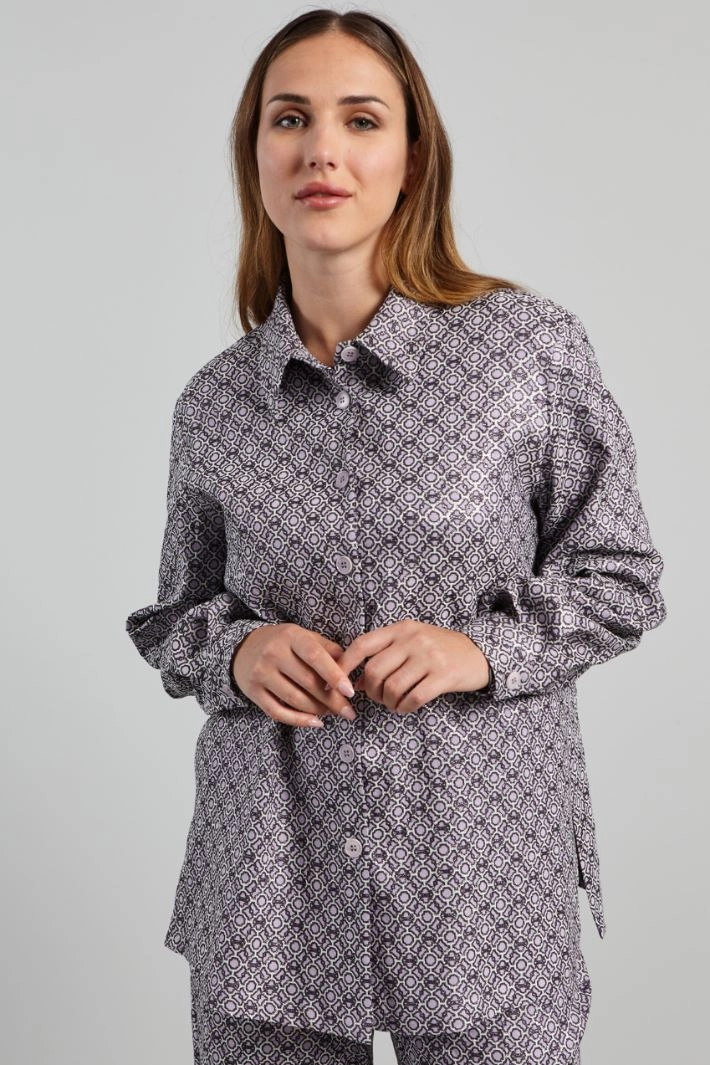 Jacquard tunic - LILAC BLACK ICE