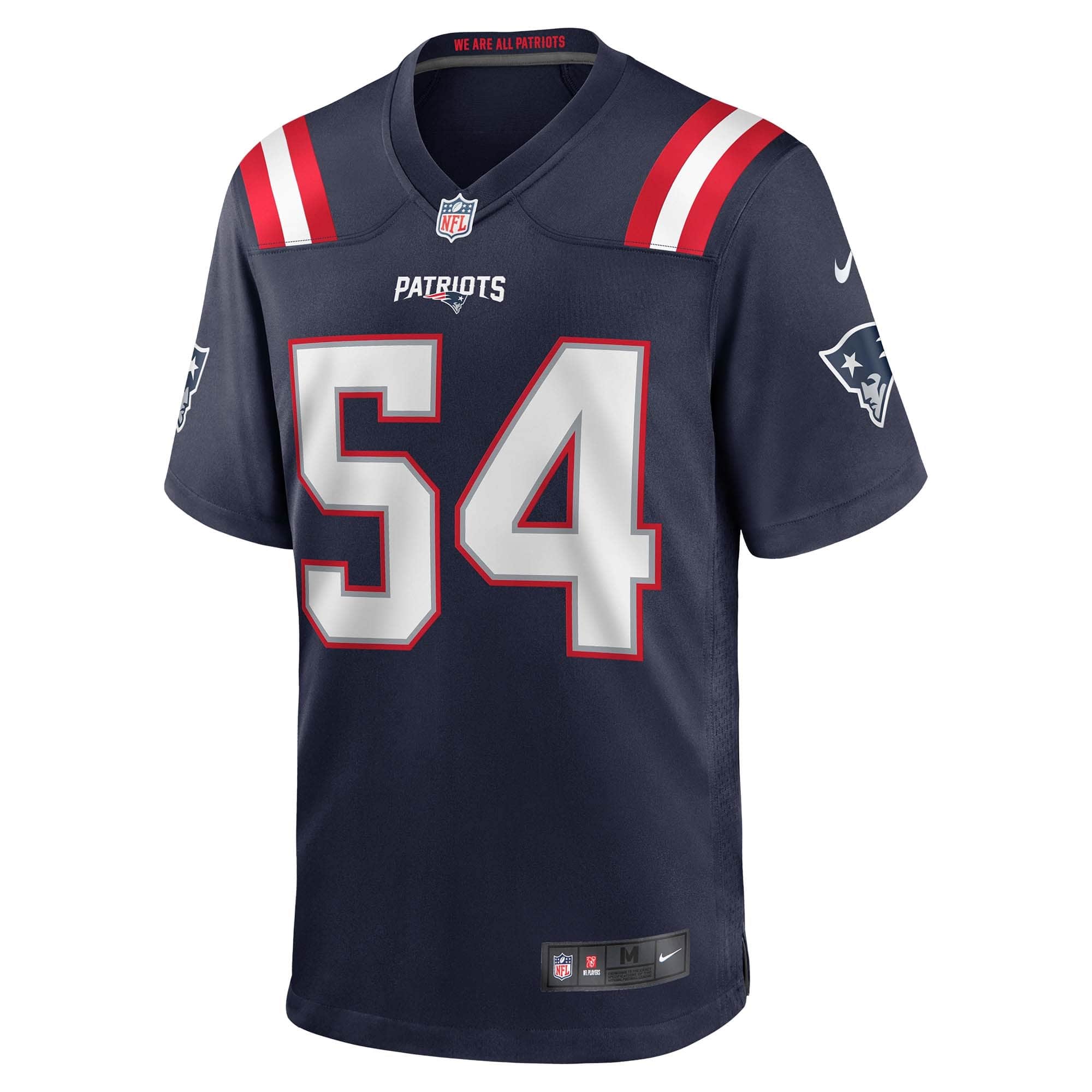 Tedy Bruschi #54 New England Patriots Nike Game NFL Jersey Navy