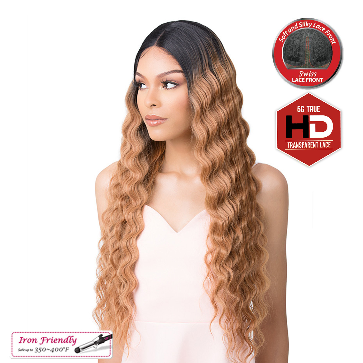 It's A Wig Lace Front Wig HD Lace Crimped Hair 4