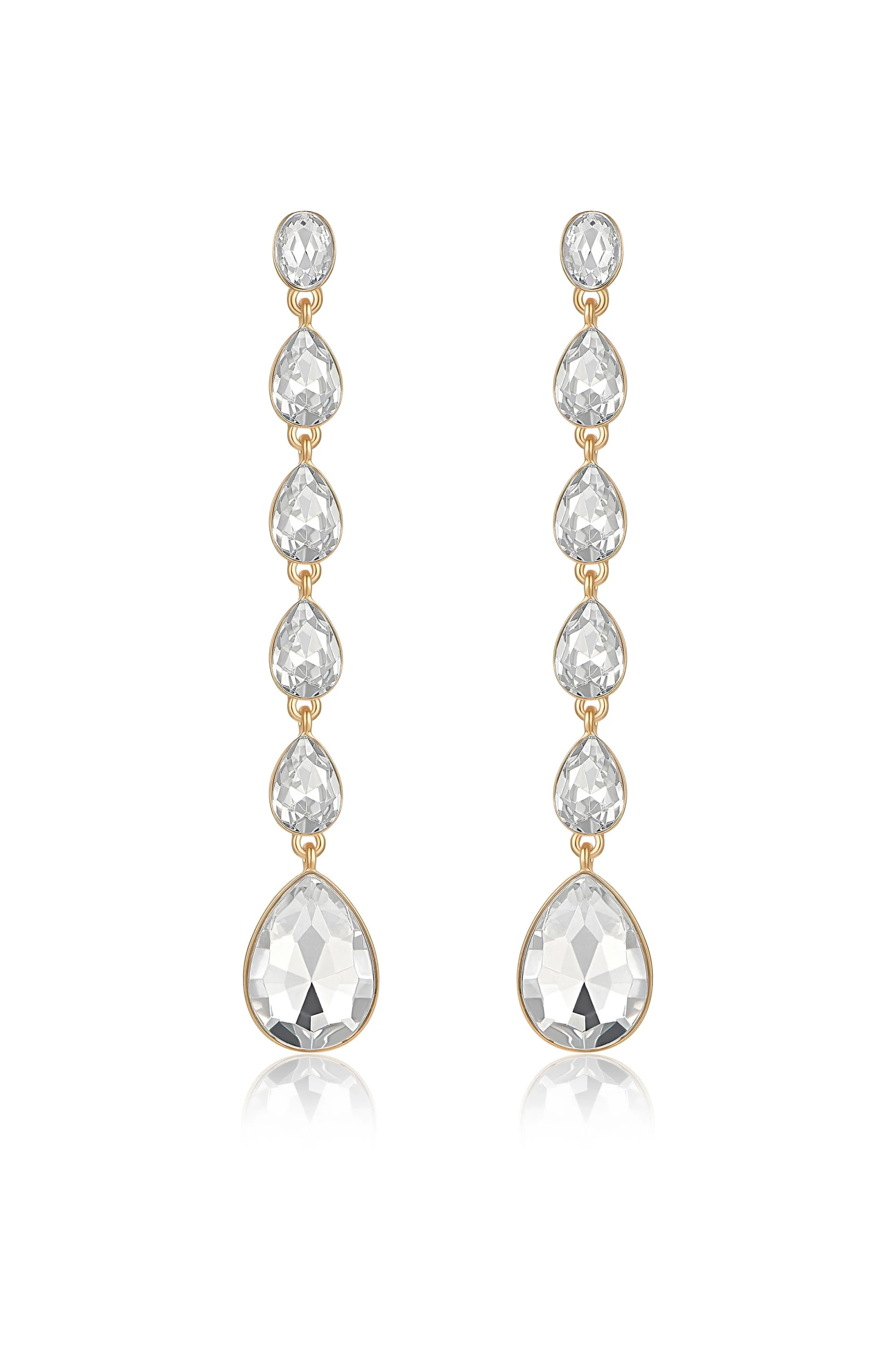 Crystallized Drop Earrings