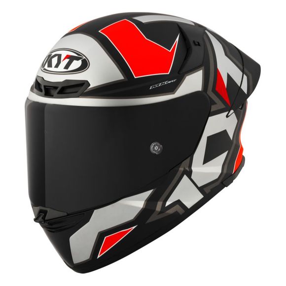 Casque intégral KYT TT-REVO ELECTRON - Gris / RougeRef : KYT0170