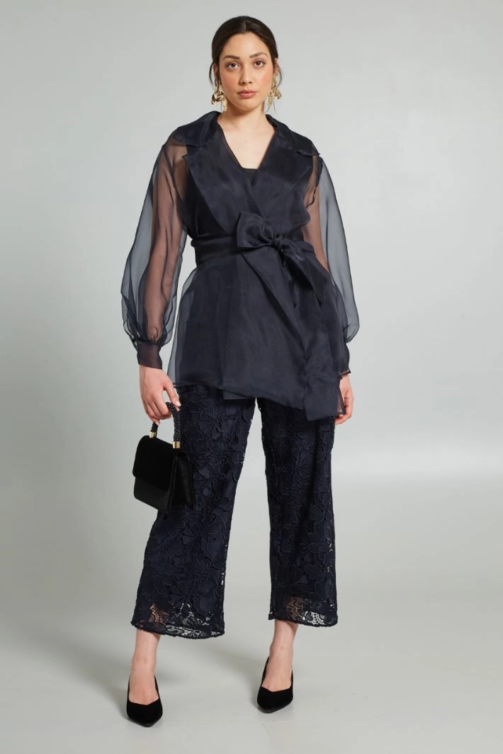 Organza tunic - BLACK