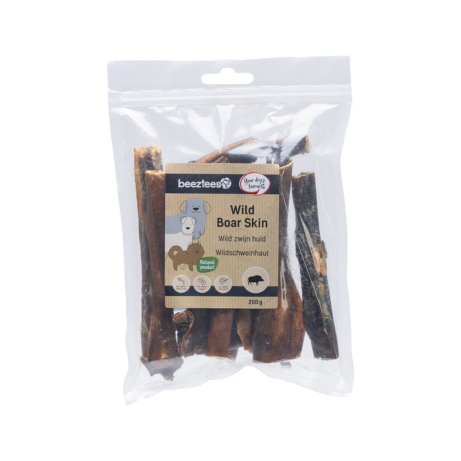 Beeztees Wild Boar Skin - 200 g