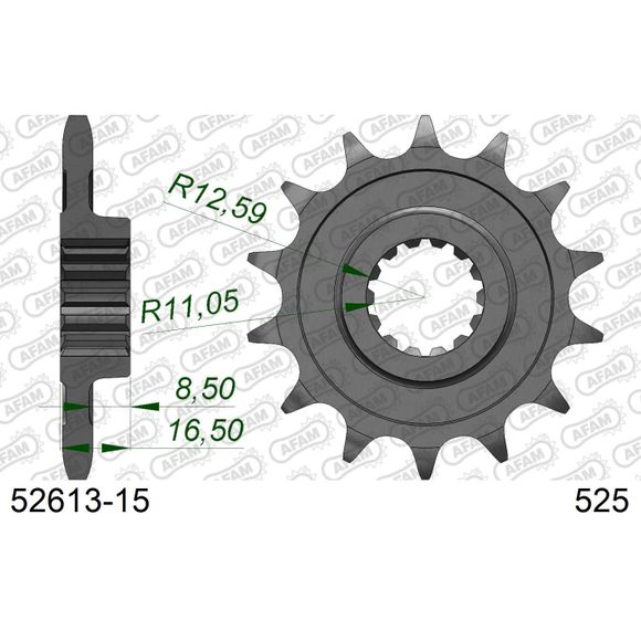 AFAM Chain Kit 525 Premium Steel TypeRef: AA0288 / KIT105721