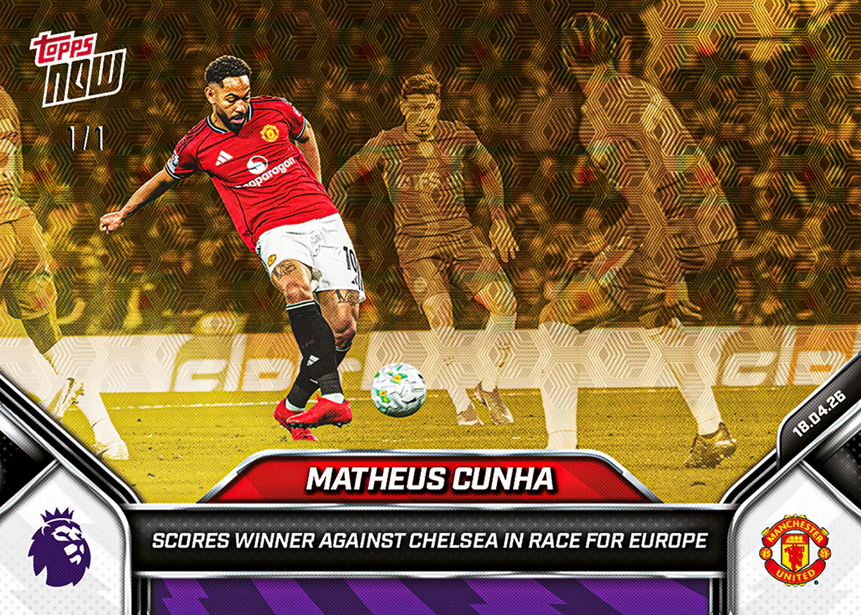 Matheus Cunha - 2025-26 Premier League Topps NOW® - Card 174 - PR: 760