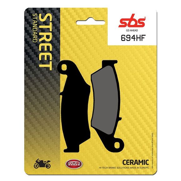 SBS 694HF Organic front brake padsRef: 694HF / 694000