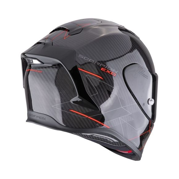 Scorpion Exo EXO R1 EVO CARBON AIR Full-Face Helmet - CYNERGY - Black / RedRef: SC1150