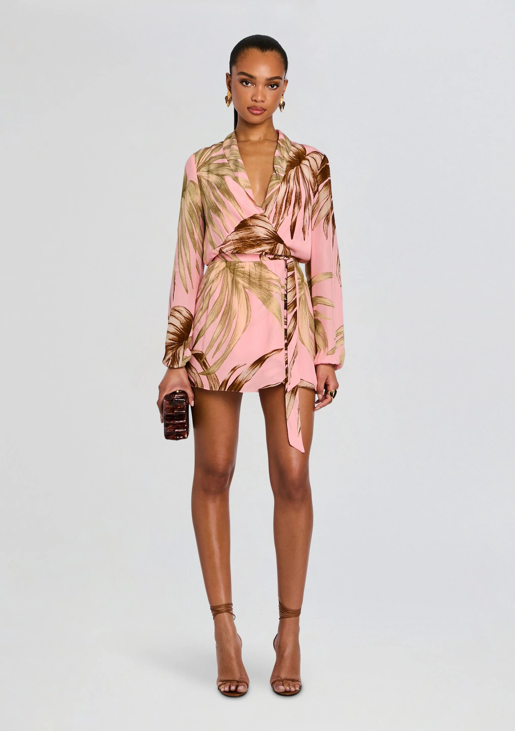 Fawn Mini Dress With Detachable Belt