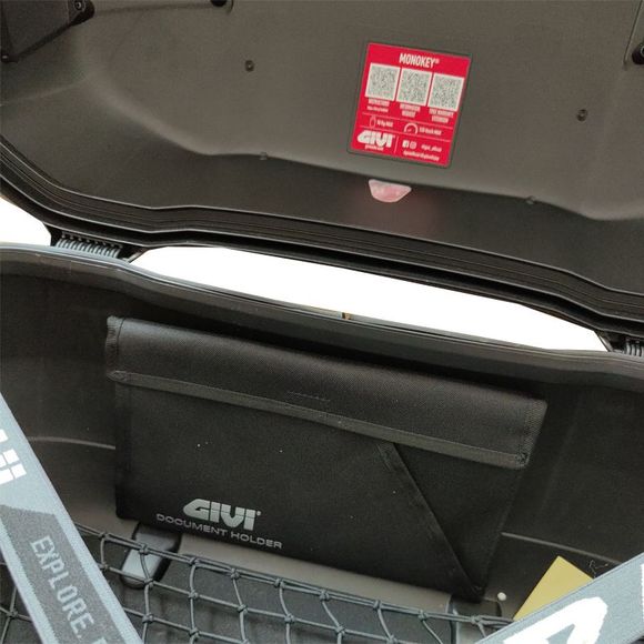 Sacoche interne Givi E236 PORTE DOCUMENT POUR TOP CASE V58 Universel - NoirRef : GI1706 / E236