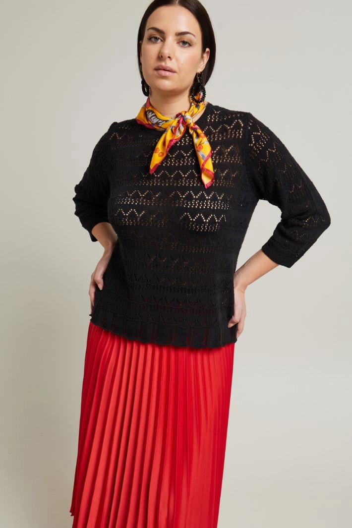 Silk foulard - YELLOW ORANGE