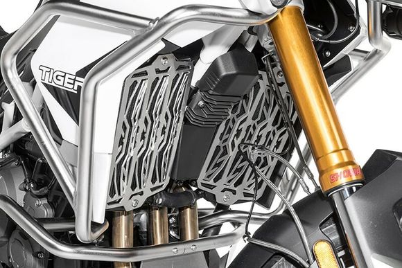 Touratech Aluminum radiator protection - BlackRef: Trt01165A / 01-421-5015-0