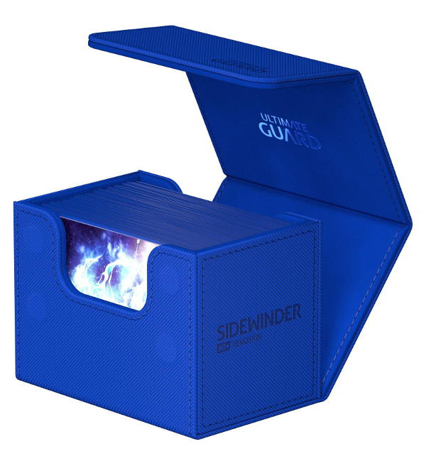Ultimate Guard Sidewinder 80+ Xenoskin Monocolor Deck Box - Blue