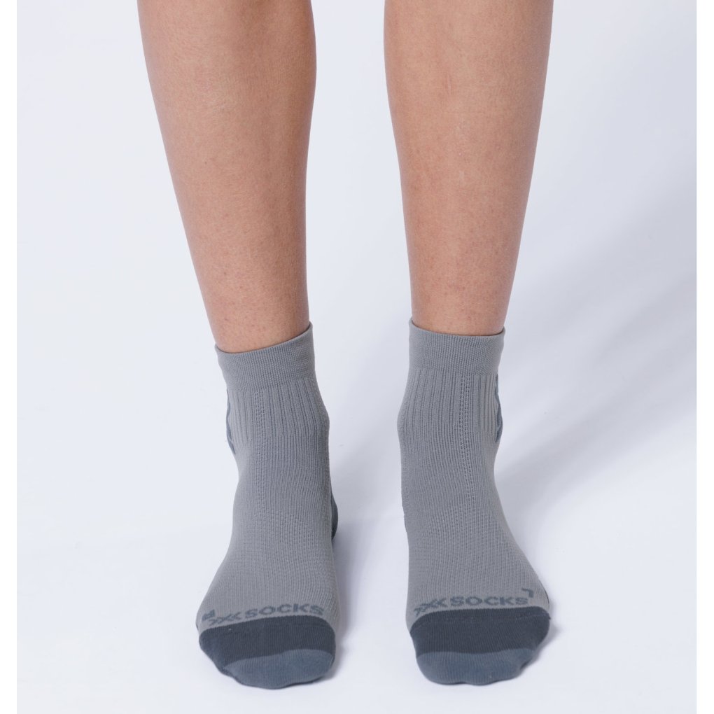 X-Socks Run Discover Ankle Socks Men - raincloud/x black