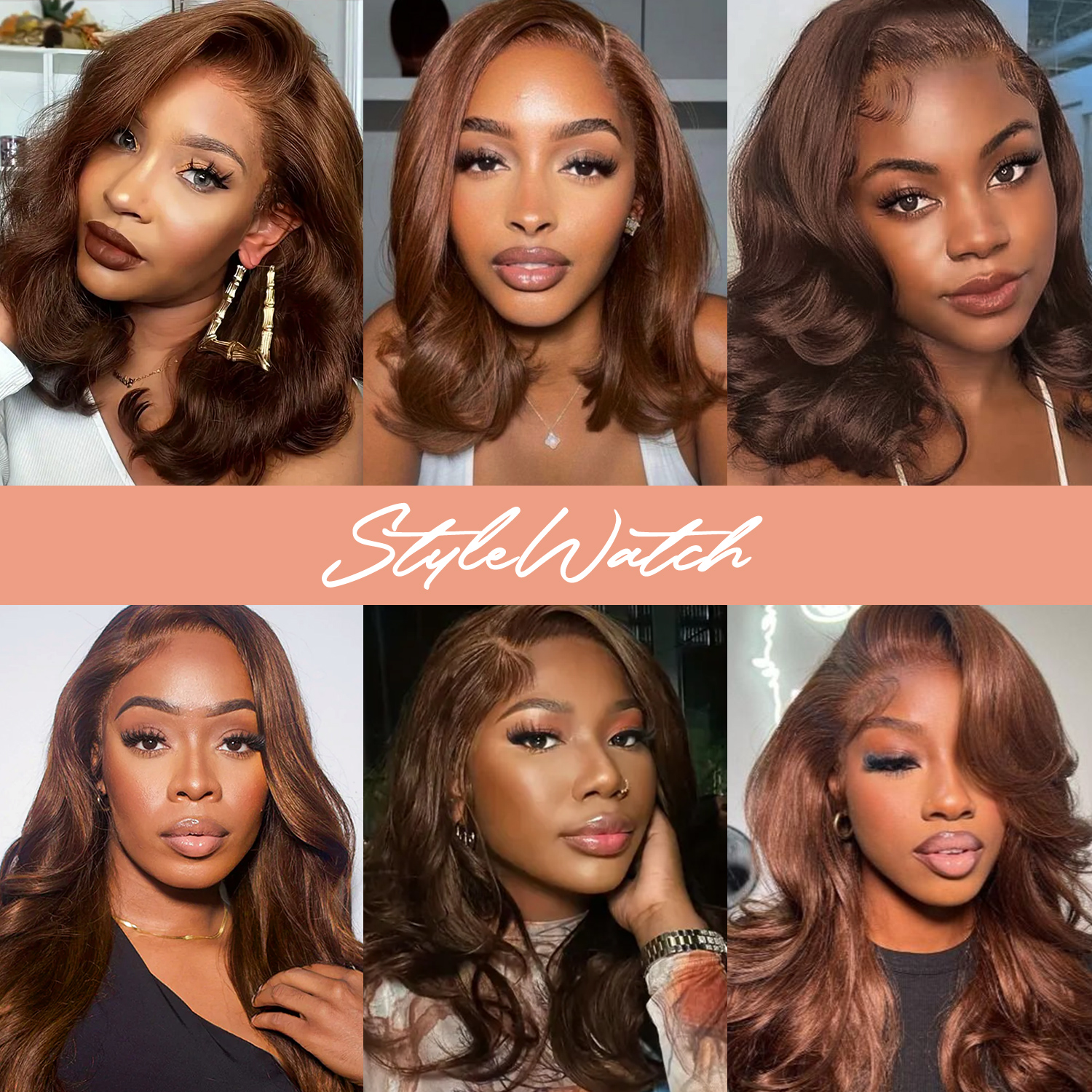 100% Human Hair Wear and Go Pre Cut Pre Plucked Glueless 7x5 Closure Wig Wavy Chocolate Brown 16