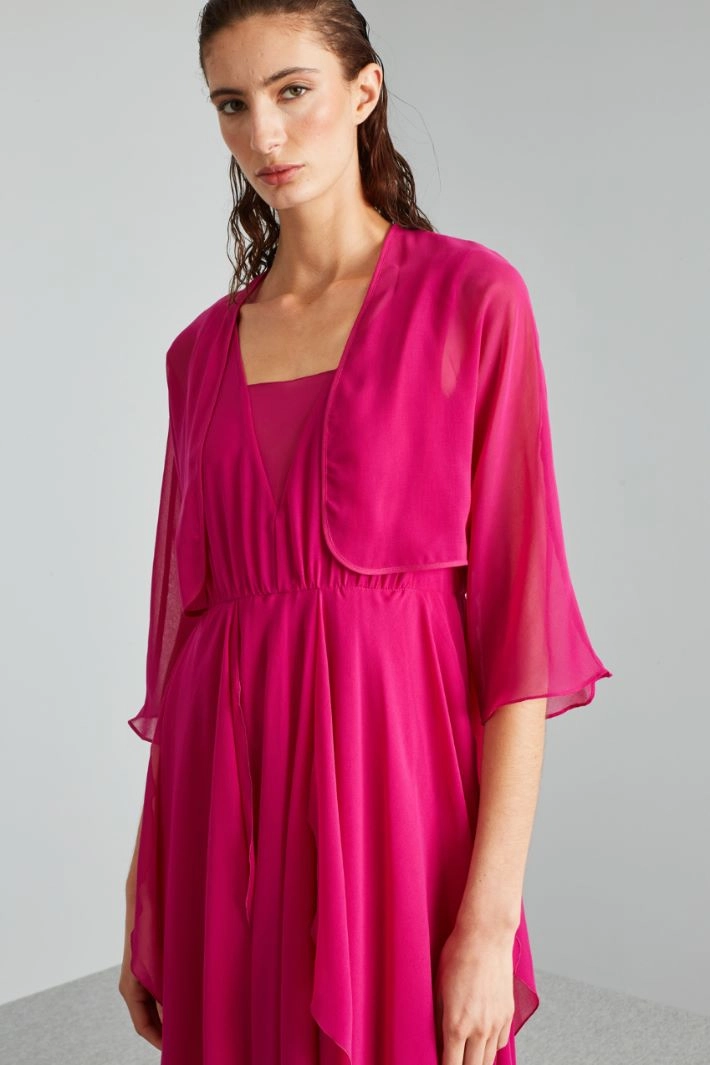 Georgette shrug - FUCHSIA