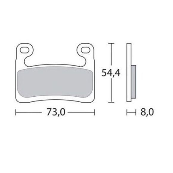 Brembo Sinter Metal Sport Front Brake PadsRef: 07GR90SR