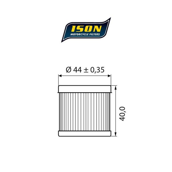 Ison oil filter 971 ELEMENT OEM TypeRef: ISON 971