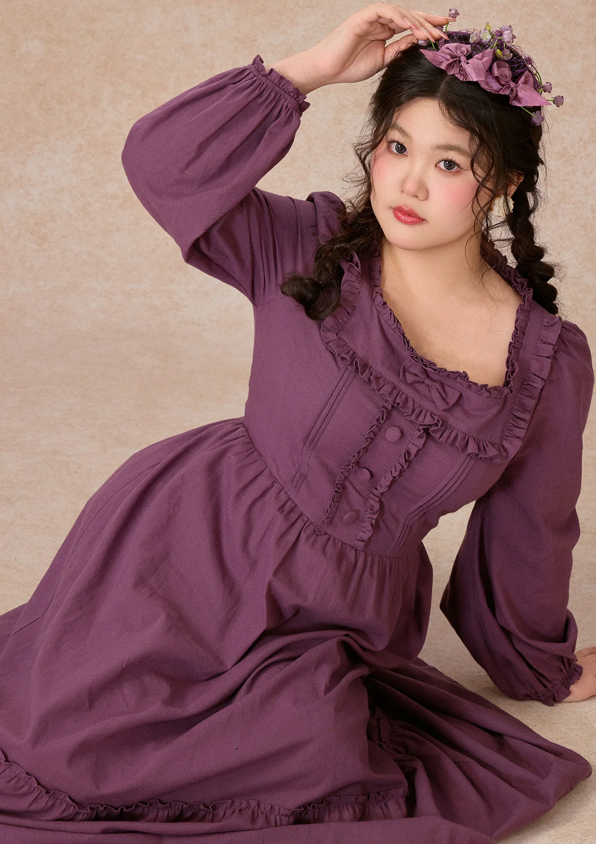 Curve&Plus Little purple sweet potato Dress