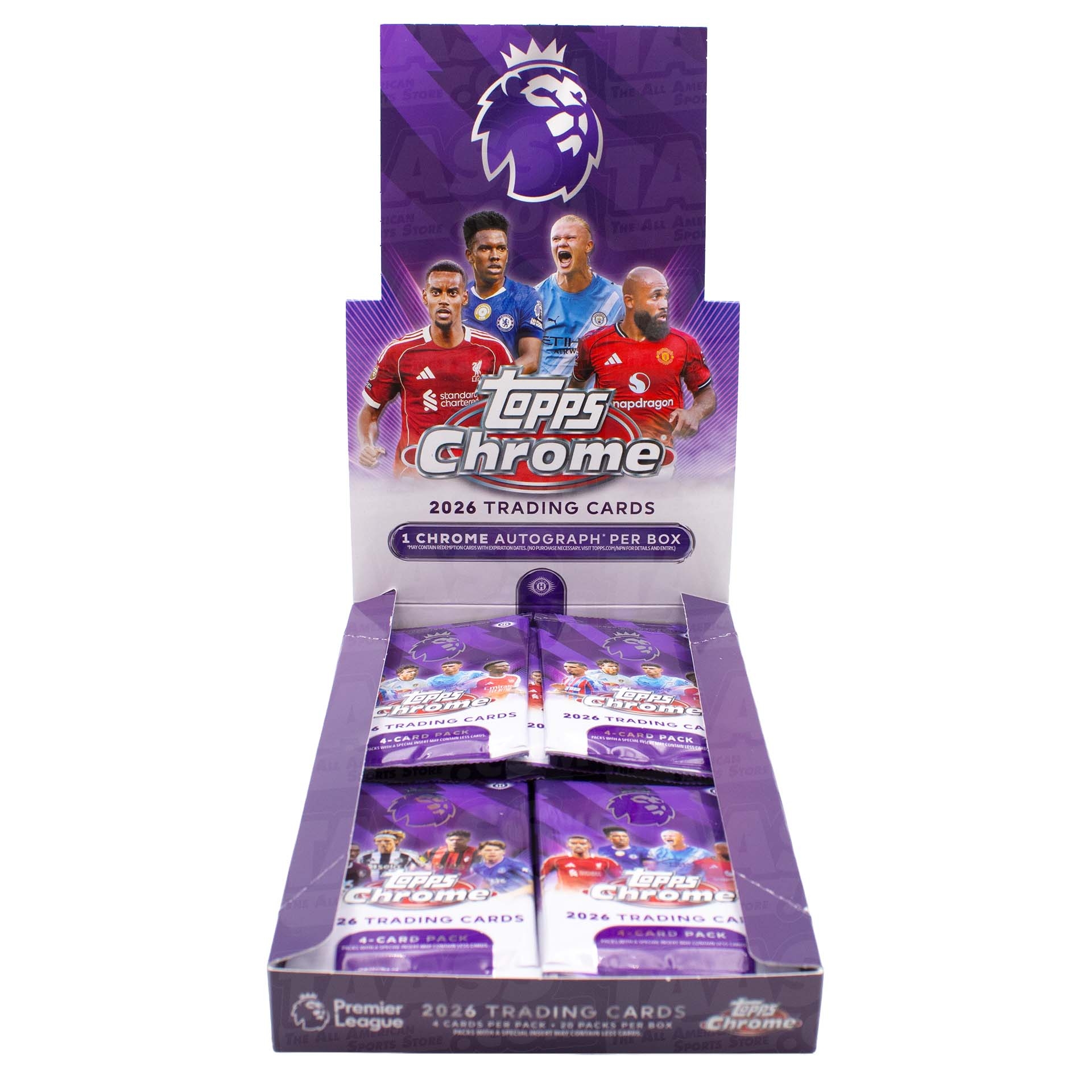 2025/26 Topps Chrome Premier League Soccer EPL Hobby Pack