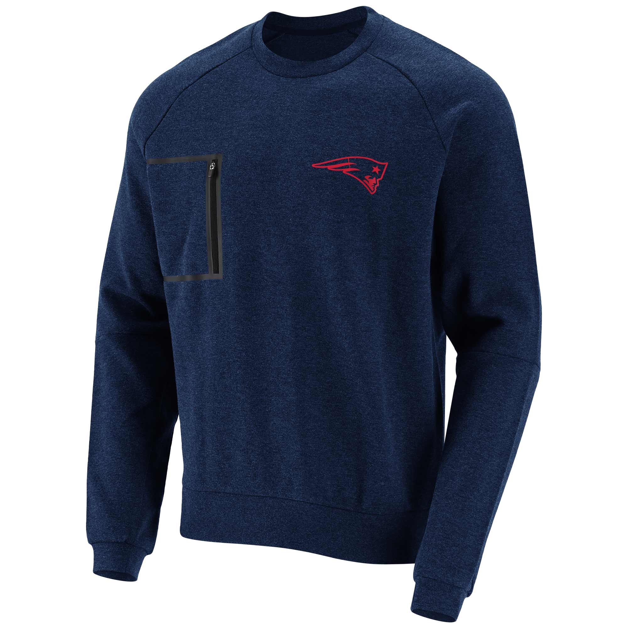 New England Patriots Mono Doorbusters Premium NFL Crewneck Pullover Navy
